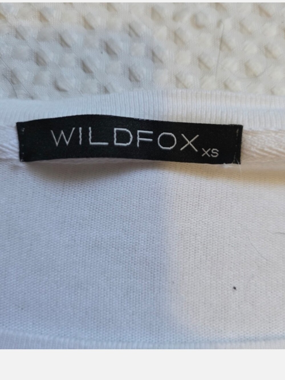 Wildfox White Long Sleeve Tee with Red Graphic Text - Picture 6 of 11